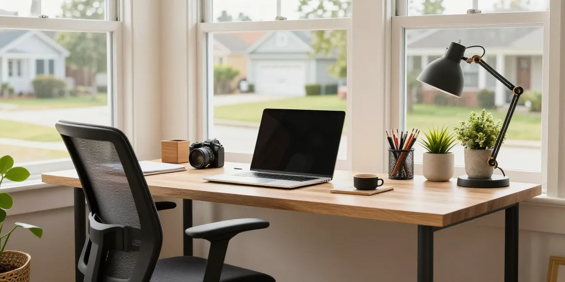 Stijlvol Thuisbureau met meubels van vertrouwde lokale aanbieder.