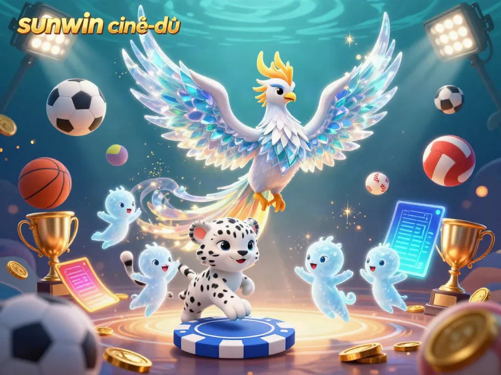 Experience the excitement of various gambling games with sunwin chính thức shining amidst dynamic casino elements.