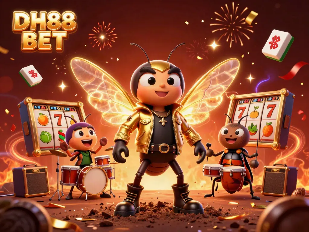 Experience the thrill of DH88 BET with vibrant 3D casino characters and dynamic slot elements.